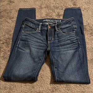 American Eagle Outfitters Dark Blue Skinny Jeans